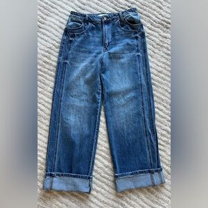 Vervet super high rise cuffed baggy wide leg jean sz 30